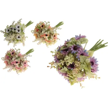 umělá květina Umělé květiny, plast 300mm sedmikráska svazek , mix barev 97 gram