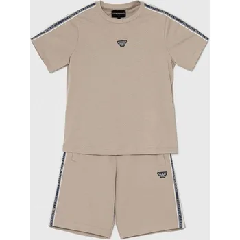 Dětská souprava Emporio Armani 3D4VJG.1JPZZ hnědá 82X, vel. 130