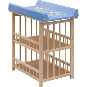 přebalovací pult a komoda Přebalovací pult Jáš Přírodní - Galaxy modrý (2897)