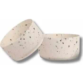 Miska pro psa Framar CB-BB-NSAG Bamboo Bowls Terrazzo - misky namíchání barev, 2ks/bal