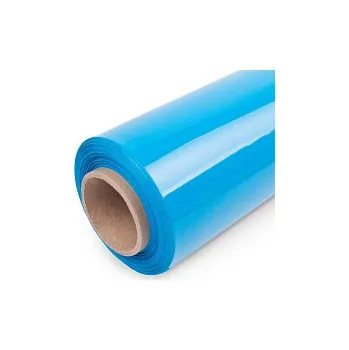 Obalový materiál Stretch fólie - průhledná modrá 2,4kg, návin 210m