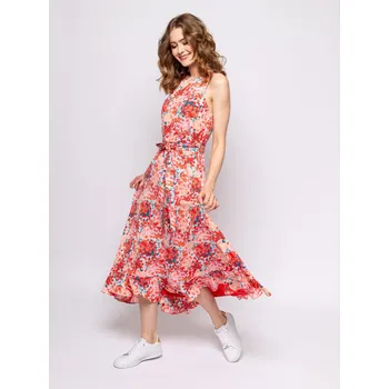 Dámské šaty Heavy Tools dámské maxi šaty Valetta červené Velikost: L