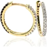 Zlatnictví Helios Briliantové oboustranné náušnice