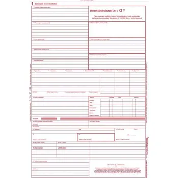 Tiskopis CMR vnitrostátní doprava NCR