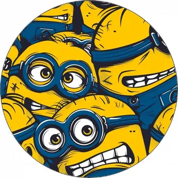 Jedlá dekorace na dort Jedlý papír šklebící se Mimoni 19,5 cm