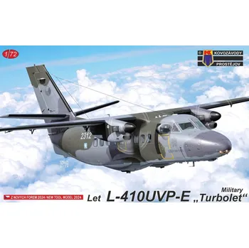 Plastikový model Kovozávody Prostějov Let L-410UVP-E Turbolet Military 1:72