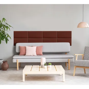 Obklad Čalouněný panel - Obdélník - 90x30cm Vínová