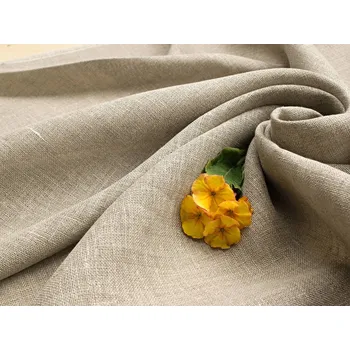 Snový svět VZOREK - Lněná záclonovina síťová přírodní - 180g/m2