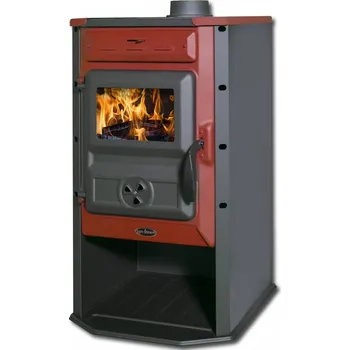 Krbová kamna TIM SISTEM TIM SISTEM, krbová kamna na TP Čarobna pec ECO 6,9 kW, ocelová, červená