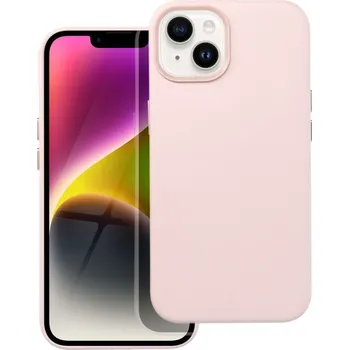 Náhradní kryt pro mobilní telefon Kožený Kryt - Mag Cover iPhone 14 růžový