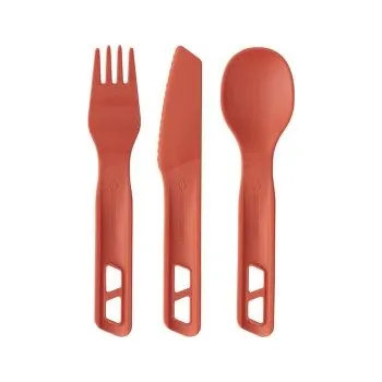 Outdoor vaření Sea to Summit Passage Cutlery Set - [3 Piece] Spicy Orange oranžová