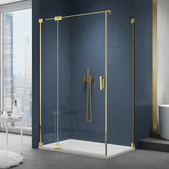 SanSwiss Cadura 120 cm jednokřídlé dveře - zlatý/sklo Screen CA13G1201287