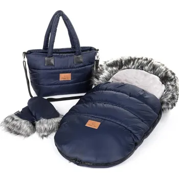 Fusak HappyBee Zimní set Trinity Blue - fusak, rukavice, taška