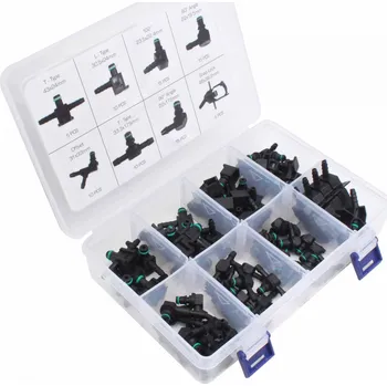 Autodíl Konektory na zpětné vedení paliva (diesel), různé tvary a rozměry, sada 85 ks - ASTA