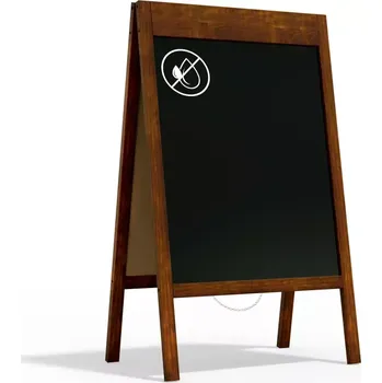 Allboards reklamní áčko s křídovou tabulí 100x60 cm-široký horní rám,PK75TOP