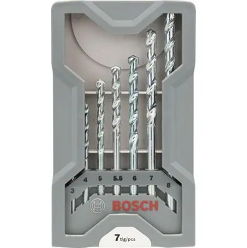 Vrták Sada spirálových vrtáků do zdiva CYL-1, 3/4/5/5,5/6/7/8&nbsp;mm, 7&nbsp;kusů [2607017035]
