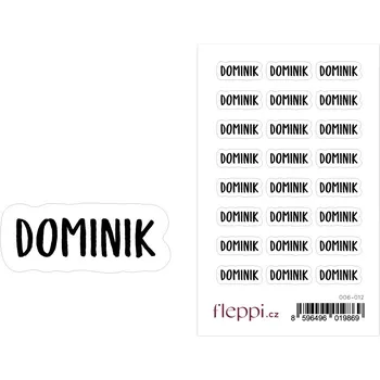 samolepka Fleppi Samolepky se jmény - Dominik