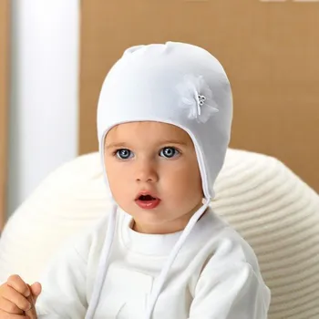 Dívčí tričko Dětská čepice AJS 48-006 směs barev 40-42 cm