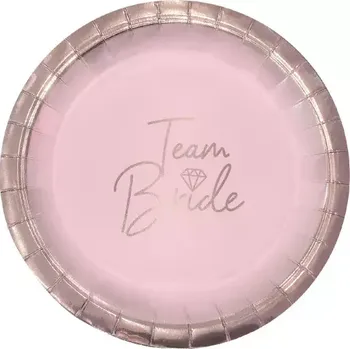 Talíř Papírové talíře Team Bride 8ks
