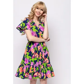 Dámské šaty Heavy Tools dámské šaty Virida modré Velikost: XS