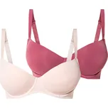 esmara® Dámská podprsenka XXL, 2 kusy (90C, červená / světle růžová)