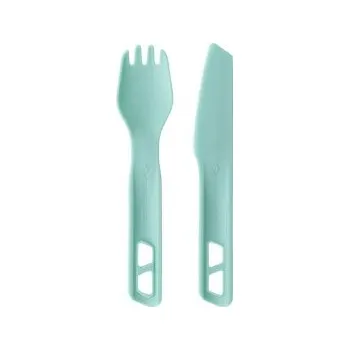 kempingový příbor Sea to Summit Passage Cutlery Set - [2 Piece] Aqua Sea Blue modrá