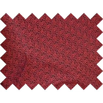 HEDVA ČESKÝ BROKÁT Vzorek brokátu 5x10cm 50749 TROJLÍSTEK MALÝ červená | C