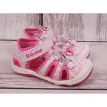 D.D.step Sportovní obuv sandály D.D. step G065-41329D růžové s duhou a včelkami lehké flexibilní rychleschnoucí velikost: 30