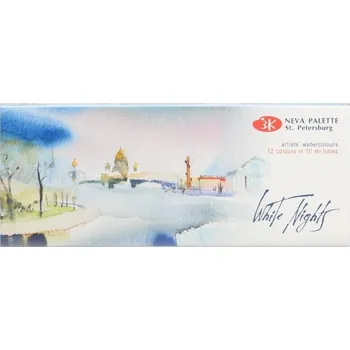 Vodová barva Nevskaya Palitra Saint Peterburg 19411227 12 x 10 ml, akvarelové barvy v tubách