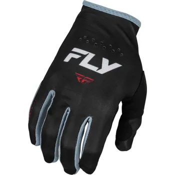 Moto rukavice Rukavice LITE, FLY RACING - USA 2024 (černá/bílá/červená) 3XL