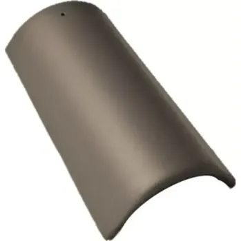 Střešní krytina Bramac EU STAR hrebenáč s příchytkou mocca metalic