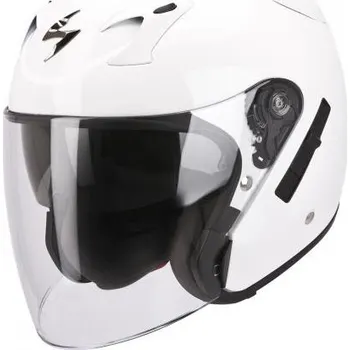 Helma na motorku Moto přilba SCORPION EXO-220 solid bílá M