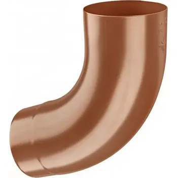 okap KJG koleno 80 mm 72° RAL 8004 měděná hnědá