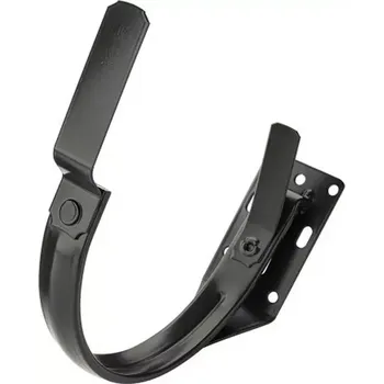 okap KJG Žlabový hák pro čelní montáž 250 pozink RAL 9005 intenzivní černá