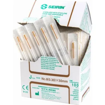 Jehla na akupunkturu SEIRIN J-Type 0,30x50mm 100 akup.jehel