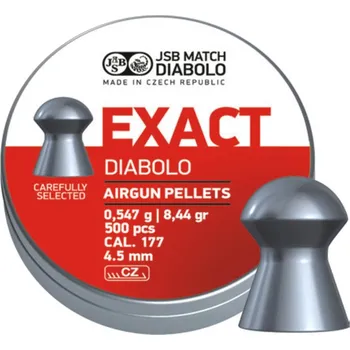 Vzduchovka JSB Match Diabolo Diabolky EXACT 4,52mm (cal .177) / 0,547g - 500ks