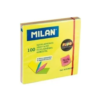 Set školních potřeb Karteczki samoprzylepne 76x76 /100K 4 kolory MILAN