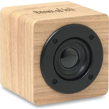 Bluetooth reproduktor Bambusový bezdrátový reproduktor Cube 3W