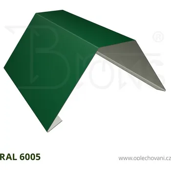 Střešní lemovaní Hřebenáč s ploškou rš 310 tmavě zelená
