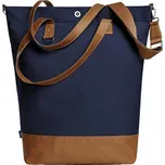Halfar Moderní propracovaná nákupní taška Shopper Life 32 litrů Barva: modrá námořní - hnědá, Velikost: 44 x 45 x 16 cm HF6519