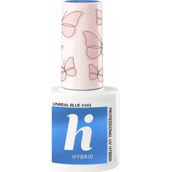 Lak na nehty Hi Hybrid Hi Hybrid Butterfly hybridní lak na nehty #343 Unreal Blue 5ml