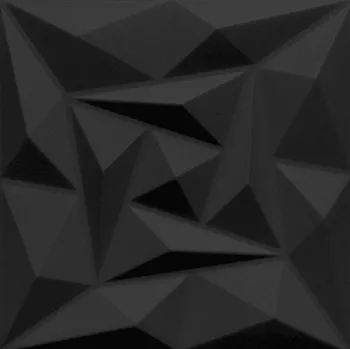 Obklad Obkladové panely 3D PVC Quarz černý 50x50cm