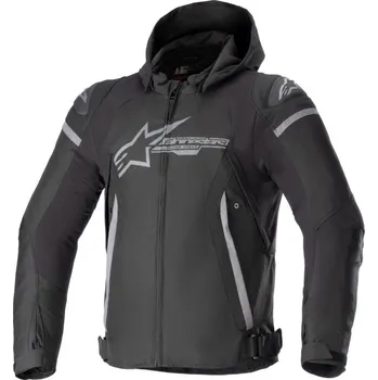 Moto bunda Bunda ZACA WATERPROOF, ALPINESTARS (černá/tmavě šedá) 2026 L