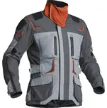 Moto bunda Lindstrands Myrvik šedá / černá / oranžová 60