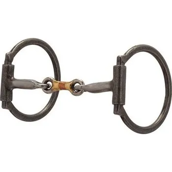 Udidlo pro koně Westernové udidlo D-Ring 2x lomené WEAVER Pro Series Black