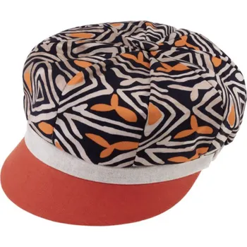 Čepice Fiebig - Headwear since 1903 Dámská oranžová letní bekovka od Fiebig - len a bavlna Velikost: 58 cm