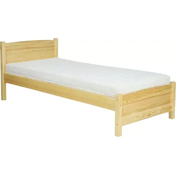 Ložnice Drewmax LK125 100x200 cm - Dřevěná postel masiv jednolůžko (Kvalitní borovicová postel)