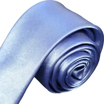 Pánská kravata K1 - vzor 66 - MODRÁ - LESK