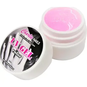 Charlie UV/LED gel 5ml - růžový glitter č.421