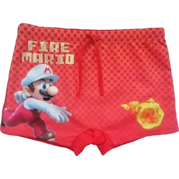 Chlapecké plavky PLAVKY SUPER MARIO 041 červené Velikost: 140